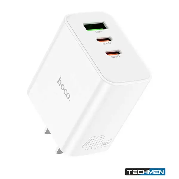 HOCO Pure Power PD40W 3-Port (2C1A) Charger (US) (C126)