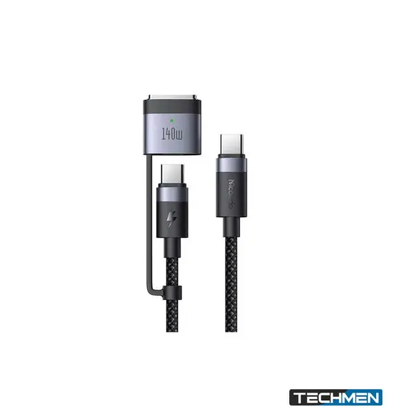 MCDODO CA-0140 240W/140W 2-in-1 USB-C to USB-C + MagSafe 3 Cable 2M – Fast Charging Cable for MacBook