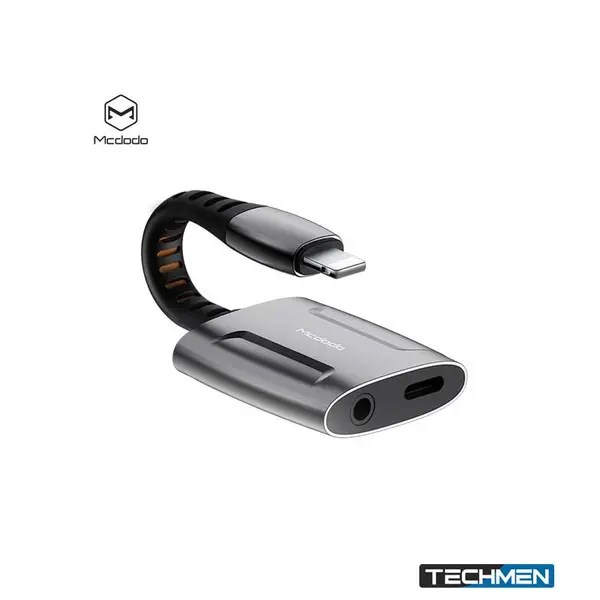 MCDODO CA-634 Lightning to Lightning + 3.5mm Audio Adapter – Lightning Charging & Audio Adapter