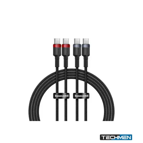Baseus Cafule Charging Cable USB-C to USB-C 100W 1m 2pcs Red Black + Grey Black (P10318306003-00)