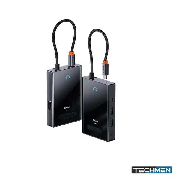 BASEUS 8-in-1 Hub 4-Screen 2PD + 2HDMI + VGA + DP (CAHUB-AG0G)
