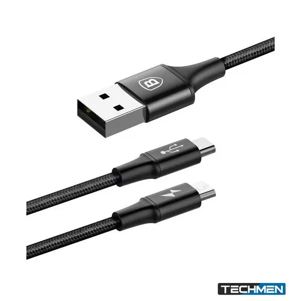 BASEUS Rapid Series 2-in-1 USB to Micro USB + Type-C Cable 1M (CAMT-ASU01)