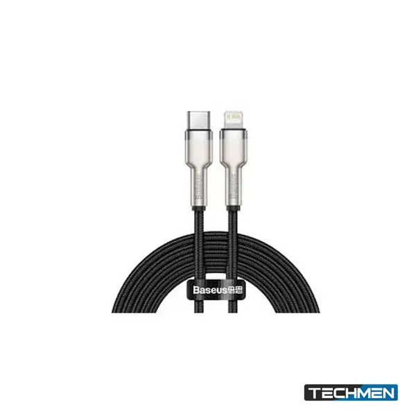 BASEUS Cafule Metal Type-C to IP PD 20W 2m Black (CATLJK-B01)