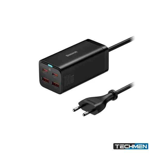 BASEUS 100W GaN3 Pro Desktop Fast Charger 2U+2C EU Black (CCGP000101)
