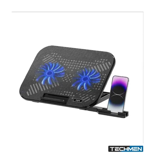 Rapoo CF200 Laptop Cooling Pad with 2 High-Efficiency Cooling Fans – 6 Adjustable Angles (CF200)