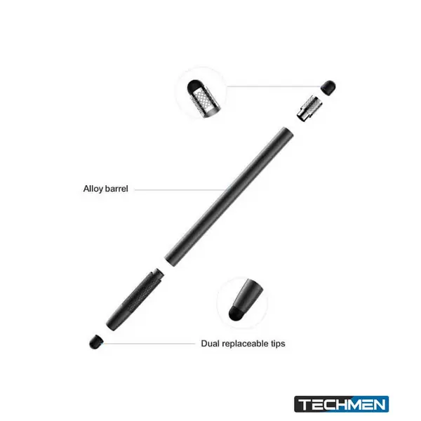 Joyroom Dual Tips Passive Stylus Pen for Phones & Tablets – Black (DR01)