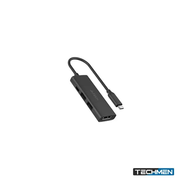 A4Tech 4-IN-1 Docking Station Ash Grey (HDMI ×1 + USB 2.0 ×1 + USB 3.0 ×1 + USB-C PD 100W)