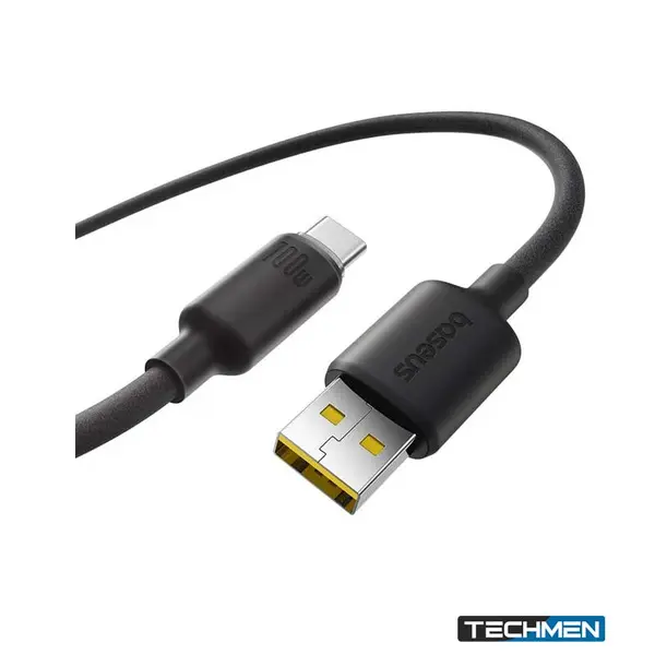 BASEUS E0426704 Foamed Silicone Fast Charging Data Cable USB-C to USB-C 100W 2M – Cosmic Black