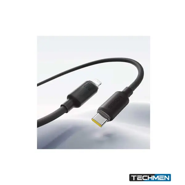 BASEUS E0426A04 Foamed Silicone Fast Charging Data Cable USB-C to iP 20W 2M – Cosmic Black