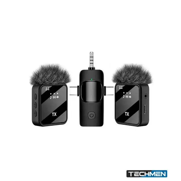 F11-2 (3 In 1) Noise Cancelling Wireless Dual Microphone