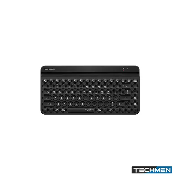 A4Tech Fstyler FBK30 Bluetooth & 2.4G Quiet Key Wireless USB Keyboard – Blackcurrant, US Layout (FBK30)