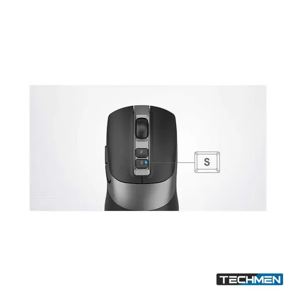 A4Tech Fstyler FG50S Plus 2.4G Wireless Silent Click USB Mouse – Black (FG50S Plus)