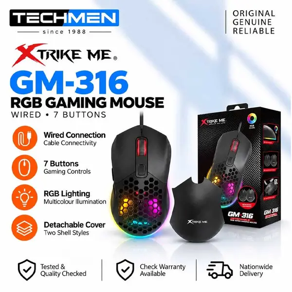 Xtrike Me GM-316 Wired 7 Buttons RGB Gaming Mouse