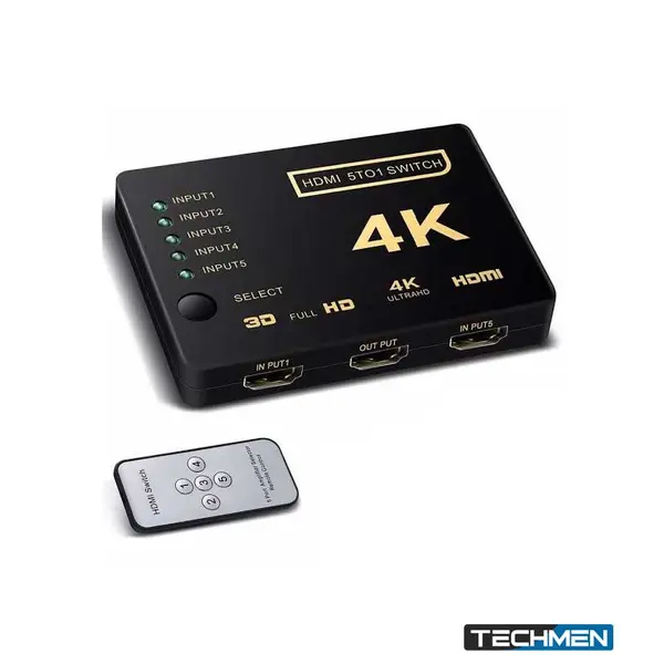 5-Port HDMI Switch with 2K/4K Ultra HD Video Support (HSW5)