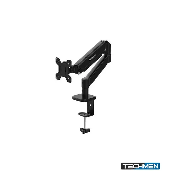 Xtrike Me HT-20 Heavy Duty Adjustable Desk Mount Single Monitor Arm Black