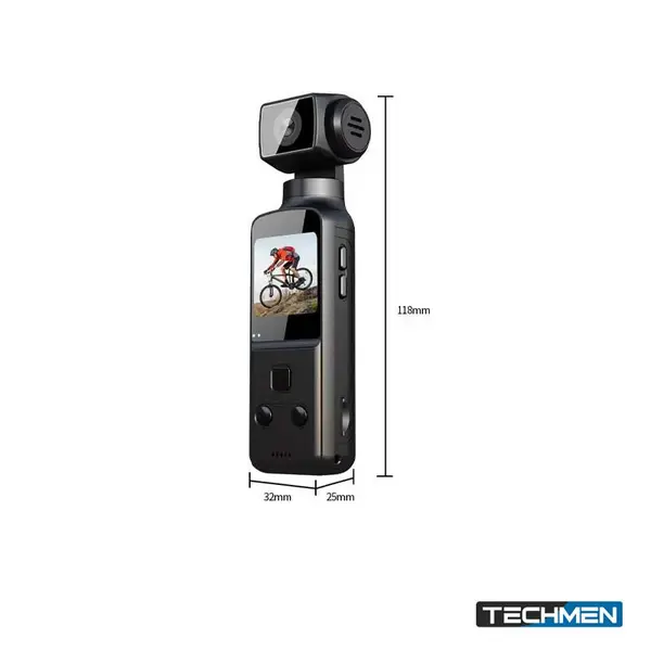 K1 Pocket 5K HD WiFi Handheld 270° Rotatable Sports & Vlogging Action Camera