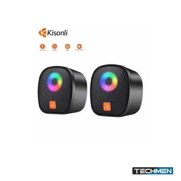 Kisonli X11 RGB Gamer PC Mini USB Speaker With 6W Power