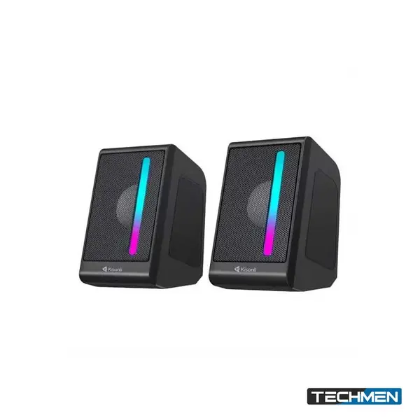 Kisonli X16 Mini USB 2.0 Portable Speaker for Laptop PC with RGB Light