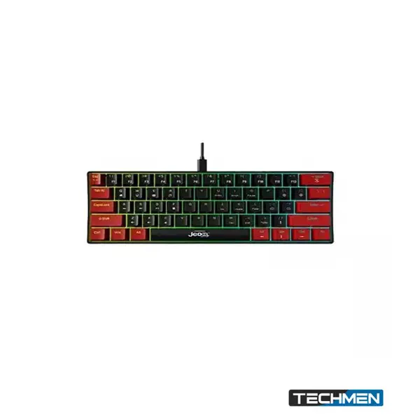 JEDEL KL69 RGB 61 Keys Mechanical Rainbow Lighting Gaming Keyboard All Keys Anti-ghost Type C Interface