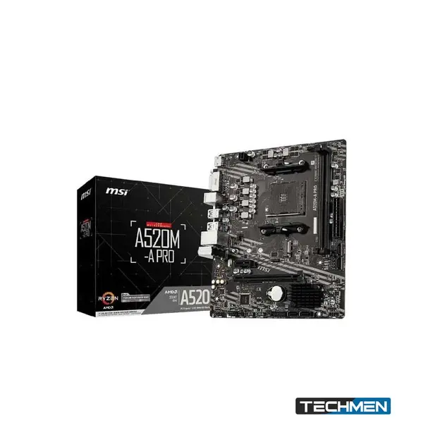 MSI A520M-A PRO AMD AM4 DDR4 microATX Motherboard (A520M-A PRO)