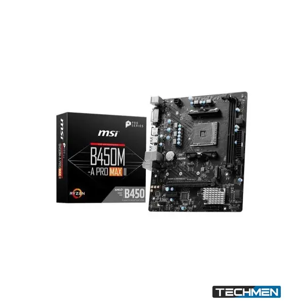 MSI PRO B450M-A Max II AMD AM4 DDR4 microATX Motherboard (B450M-A MAX II)