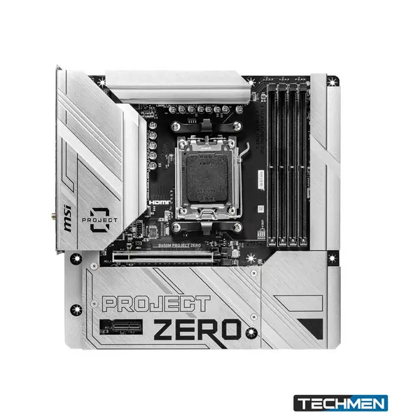 MSI B650M Project Zero AMD AM5 DDR5 microATX Motherboard (B650M PROJECT ZERO)