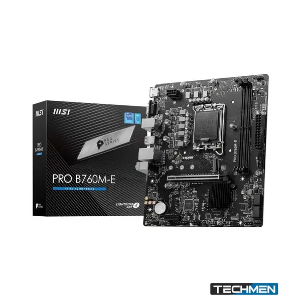 MSI PRO B760M-E DDR5 Intel 12th/13th/14th Gen microATX Motherboard (B760M-E DDR5)