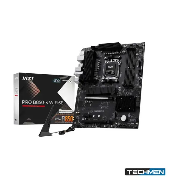 MSI PRO B850-S WiFi 6E AMD AM5 DDR5 ATX Motherboard (PRO B850-S WIFI 6E)