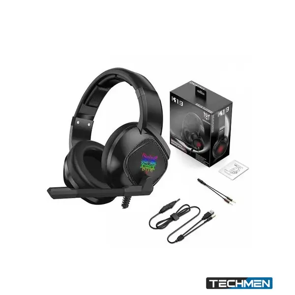 Onikuma K19 RGB Wired Stereo Gaming Headset – Black