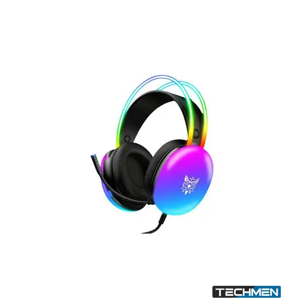 Onikuma X25 Pro RGB Head Beam with Mic 3.5mm Durable Stereo Surround Gaming Headset – Black