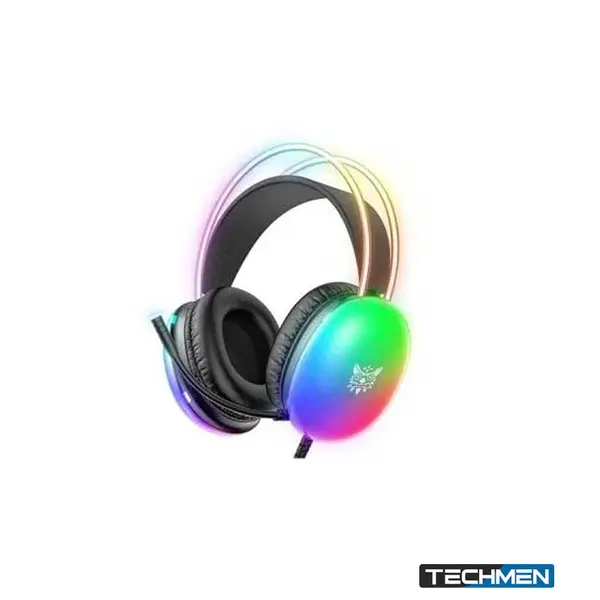 Onikuma X25 Pro RGB Head Beam with Mic 3.5mm Durable Stereo Surround Gaming Headset – White