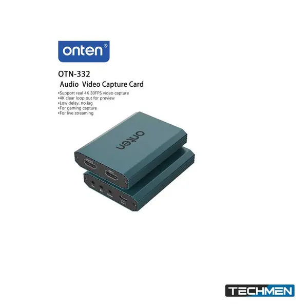 ONTEN 332 Audio Video Capture Card for HDMI Video Recording & Streaming