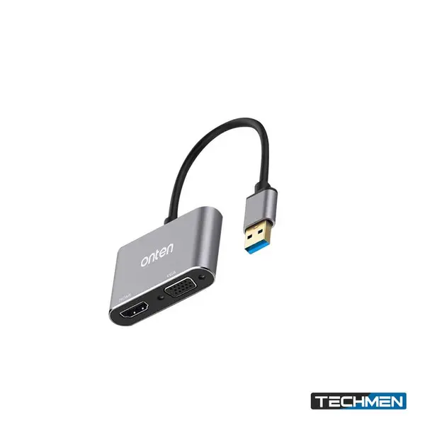 ONTEN 59175 USB 3.0 to Dual HDMI Interface Output Adapter – Dual HDMI Display Adapter for Laptop & PC