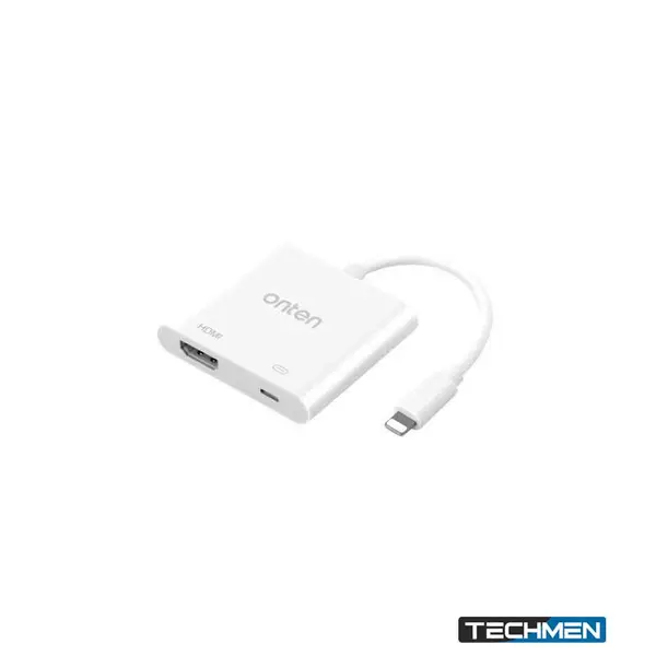 ONTEN 7565M Lightning to HDTV Video Adapter – Lightning to HDMI Video Adapter for iPhone & iPad