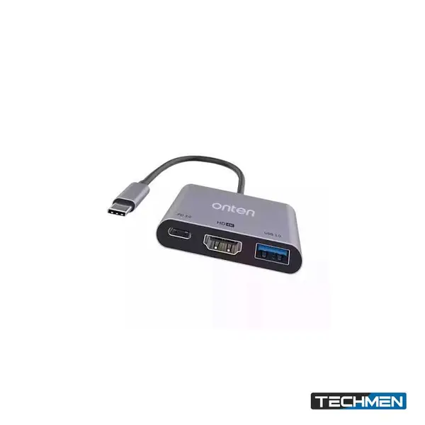 ONTEN 9175D 3-in-1 USB-C to HDMI + USB 3.0 + PD 3.0 Adapter 4K 30Hz – USB-C Multiport Adapter