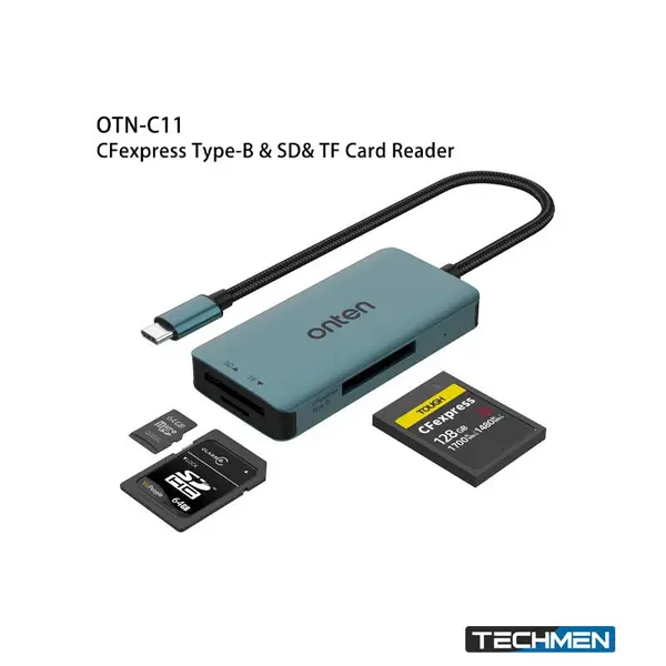 ONTEN C11 3-in-1 Type-C CFexpress Type-B SD Micro SD Card Reader