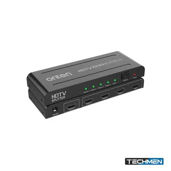 ONTEN CS144S 1-to-4 HDMI Splitter – 4-Port HDMI Video Splitter for TV, Monitor & Projector