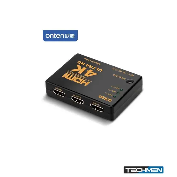 ONTEN CS341 HDMI 3-in-1 to 1 HDMI Adapter – HDMI Switch for Multiple Devices