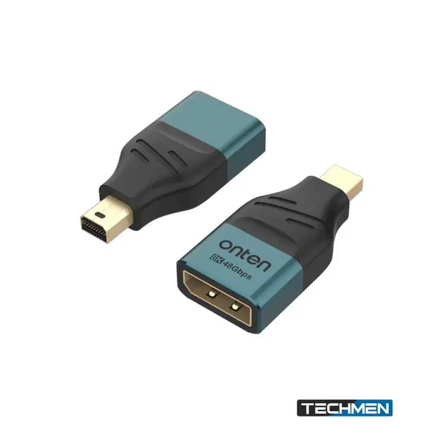 ONTEN DP83 MiniDP to DP Adapter 8K 60Hz – Mini DisplayPort to DisplayPort Adapter for 8K Monitor & Display