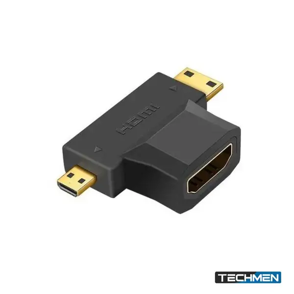 ONTEN HD708 HDMI 2-in-1 Adapter – Mini HDMI Male + Micro HDMI Male Adapter