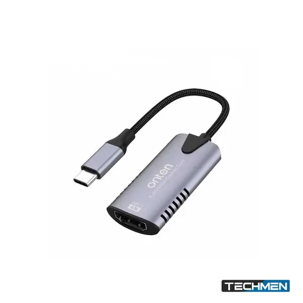 ONTEN UC323 USB-C Video Capture Card 4K 30Hz – USB-C HDMI Video Capture Adapter for Streaming & Recording