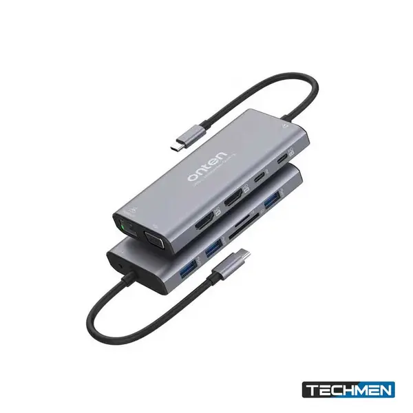ONTEN UC601 12-in-1 USB-C Multi-Functional Docking Station – USB-C Multiport Hub for Laptop & PC