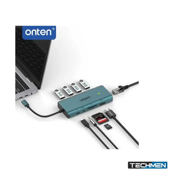 ONTEN UC962 10-in-1 USB-C Multi-Function Docking Station – USB-C Multiport Hub for Laptop & PC