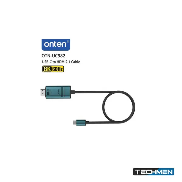 ONTEN UC982 USB-C to HDMI Cable 8K 60Hz – USB-C to HDMI Cable for Laptop, PC & 8K Display