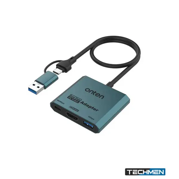 ONTEN UCA303 3-in-2 USB-C USB-A to HDMI USB 3.0 Type-C Adapter 4K 60Hz