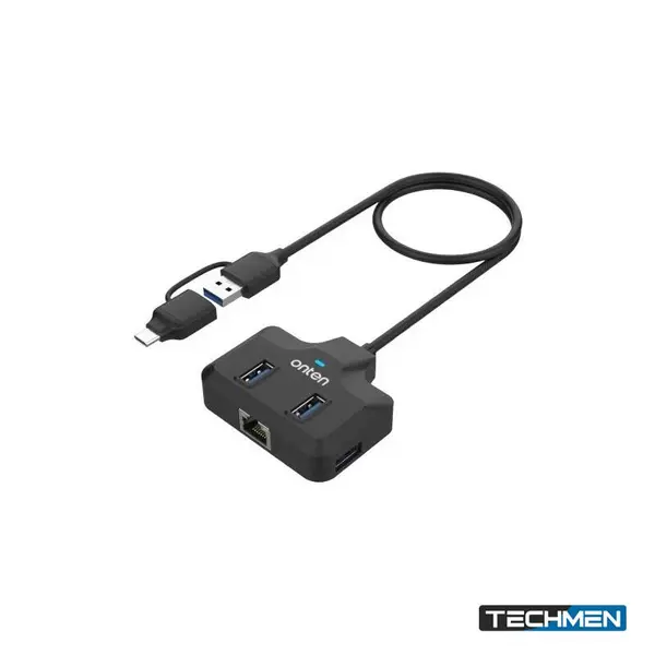 ONTEN UCA5311 USB-C/USB 3.1 Gen 1 5Gbps Hub with Ethernet Card – USB-C Gigabit Ethernet Multiport Hub