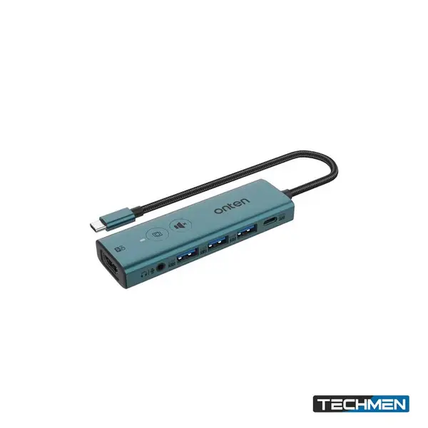 ONTEN UCA610 5-in-2 Type-C/USB 3.1 Gen 1 to 4× USB 3.2 10Gbps Hub – High-Speed USB Multiport Hub