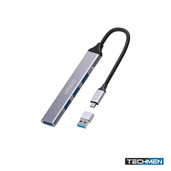 ONTEN UCA9701 4-in-2 USB Type-C to USB 3.0 + 4-Port USB 2.0 Hub – Multiport USB Hub for Laptop & PC