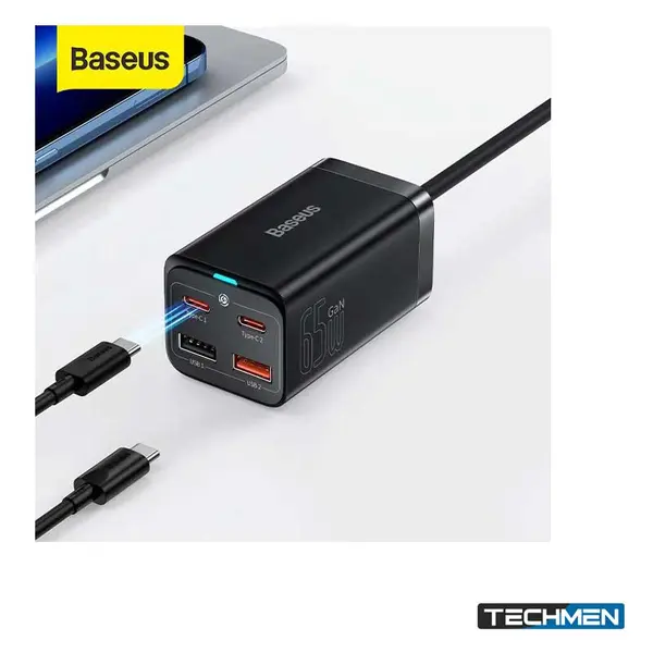 BASEUS 65W GaN3 Pro Fast Charger 2C+U CN Mist Pink (P10110813313-01)
