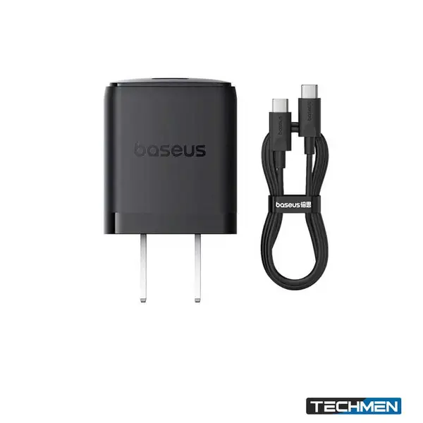 BASEUS 30W 1C+1U Wall Charger with Type-C to Type-C Cable (P1011160B113-01)